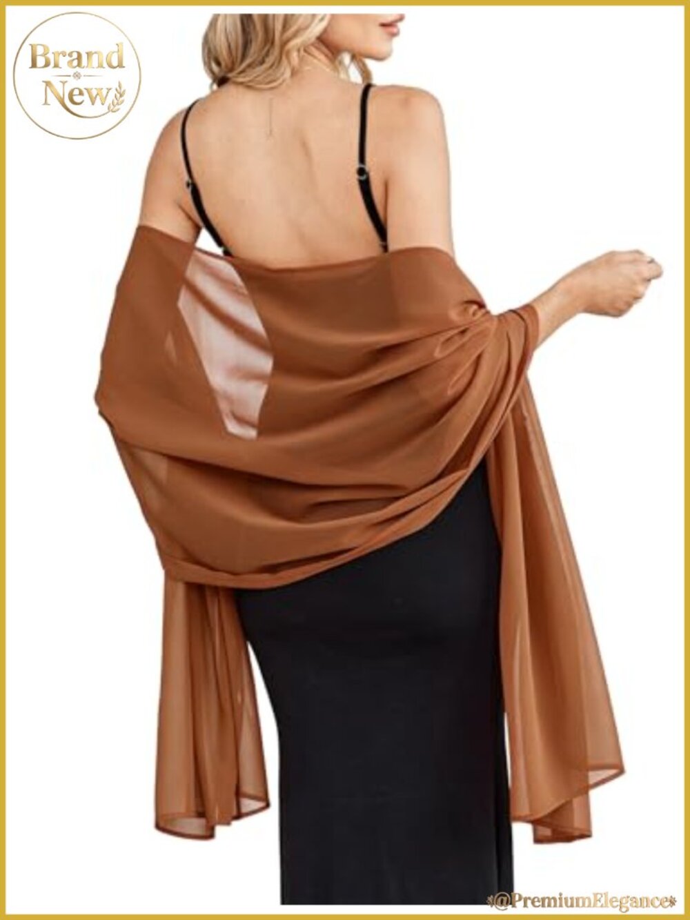 Chiffon Shawl Wrap Sheer Lightweight Scarf Wedding Evening Cover Up